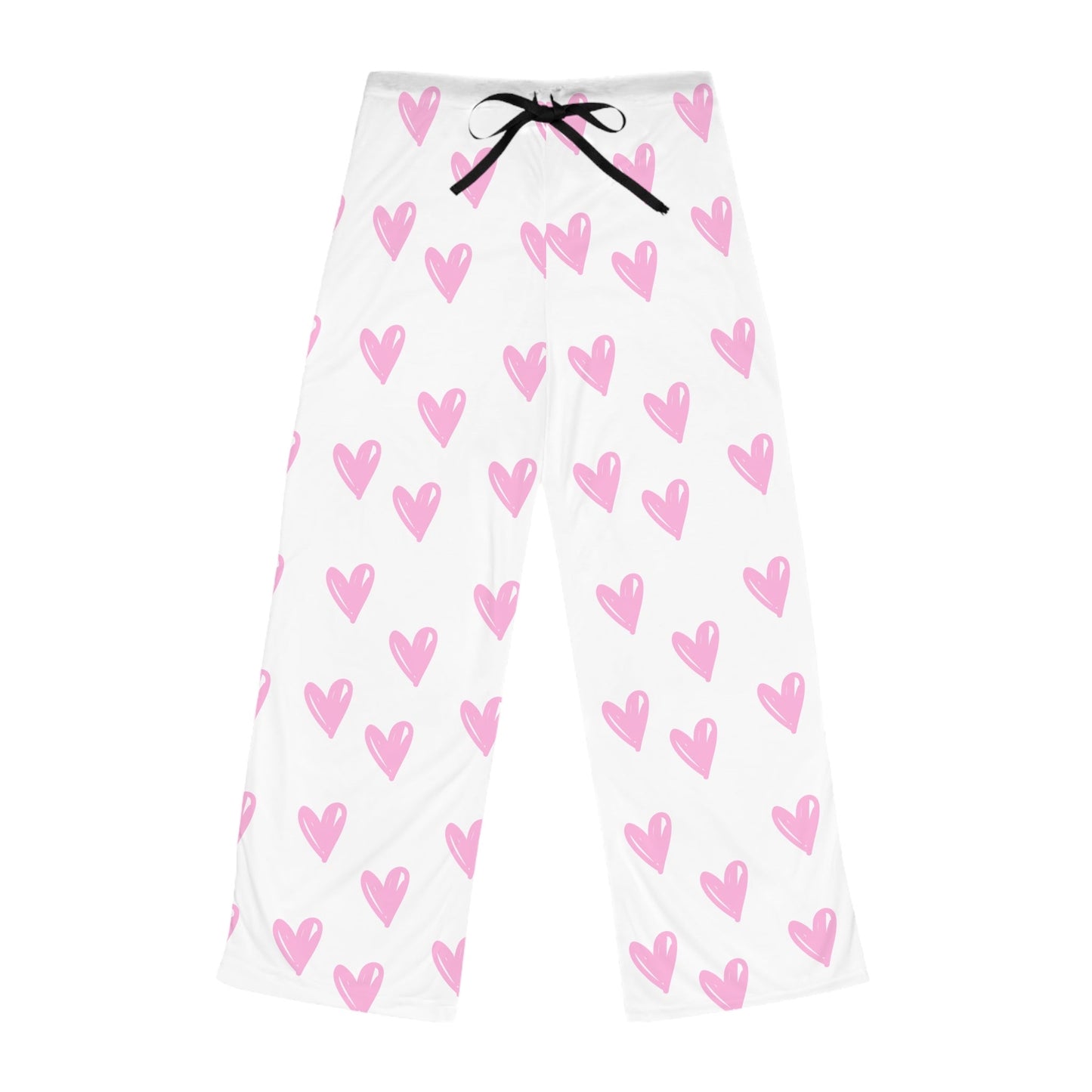 Loved by Jesus Pajama Set – Pink Heart Long Sleeve Shirt and Lounge Pants Bundle