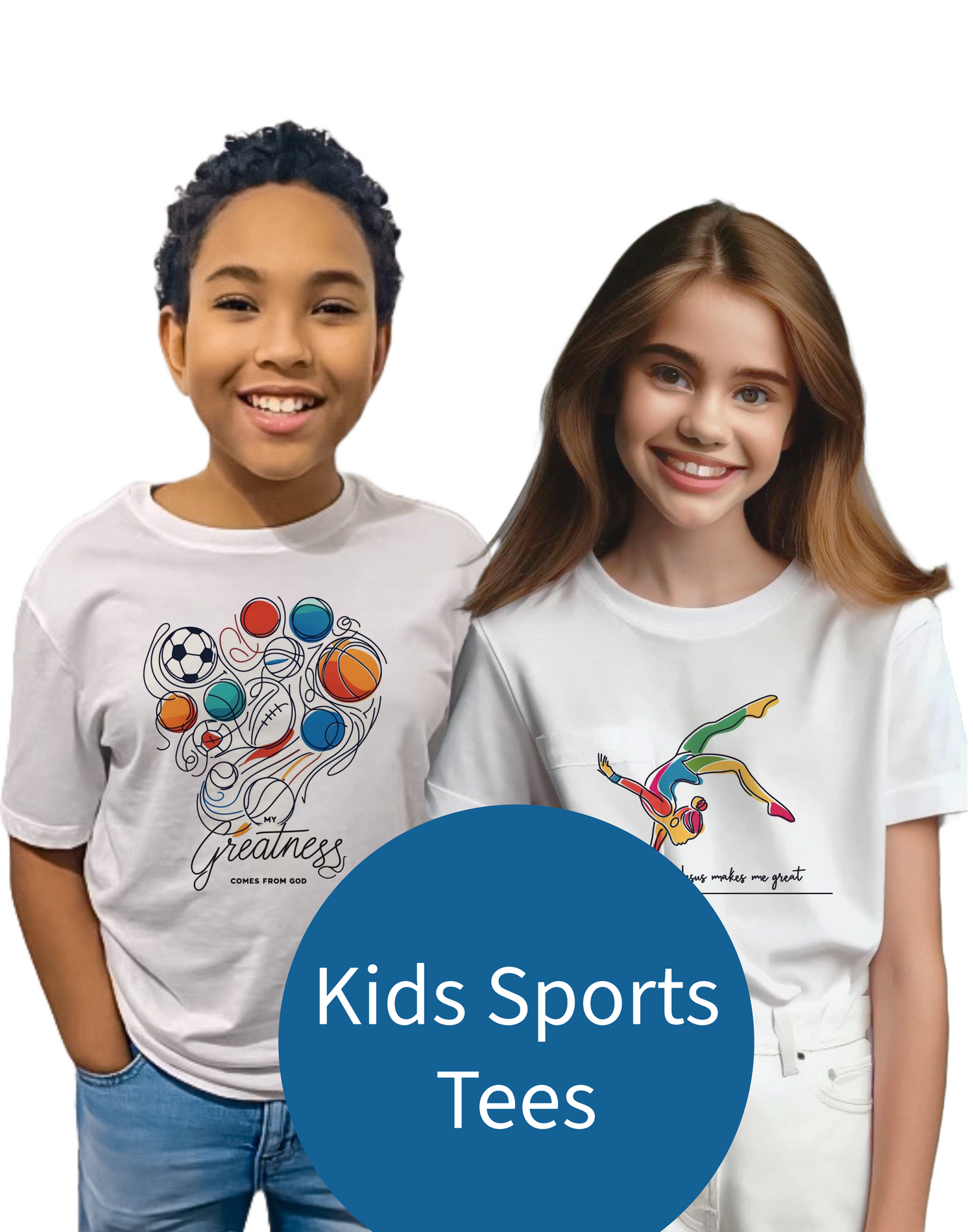 Kids Sports Tees | Girls and Boys T-Shirts