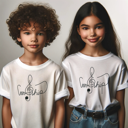 Worship Kids Cotton Tee Multiple Colors - I Love Your Faith Co.