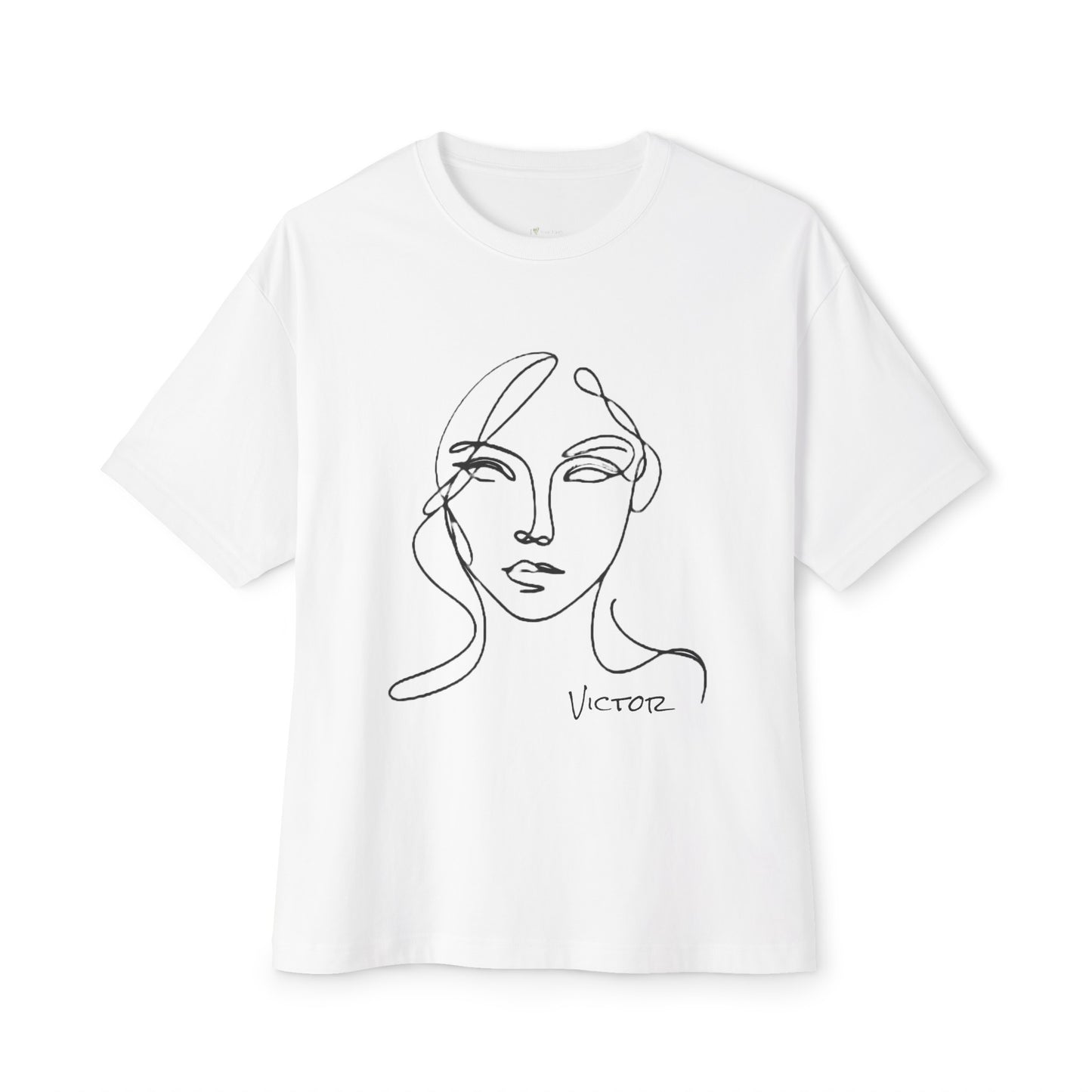 Victor Women’s Oversized T-Shirt, Crew Neck-White - I Love Your Faith Co.