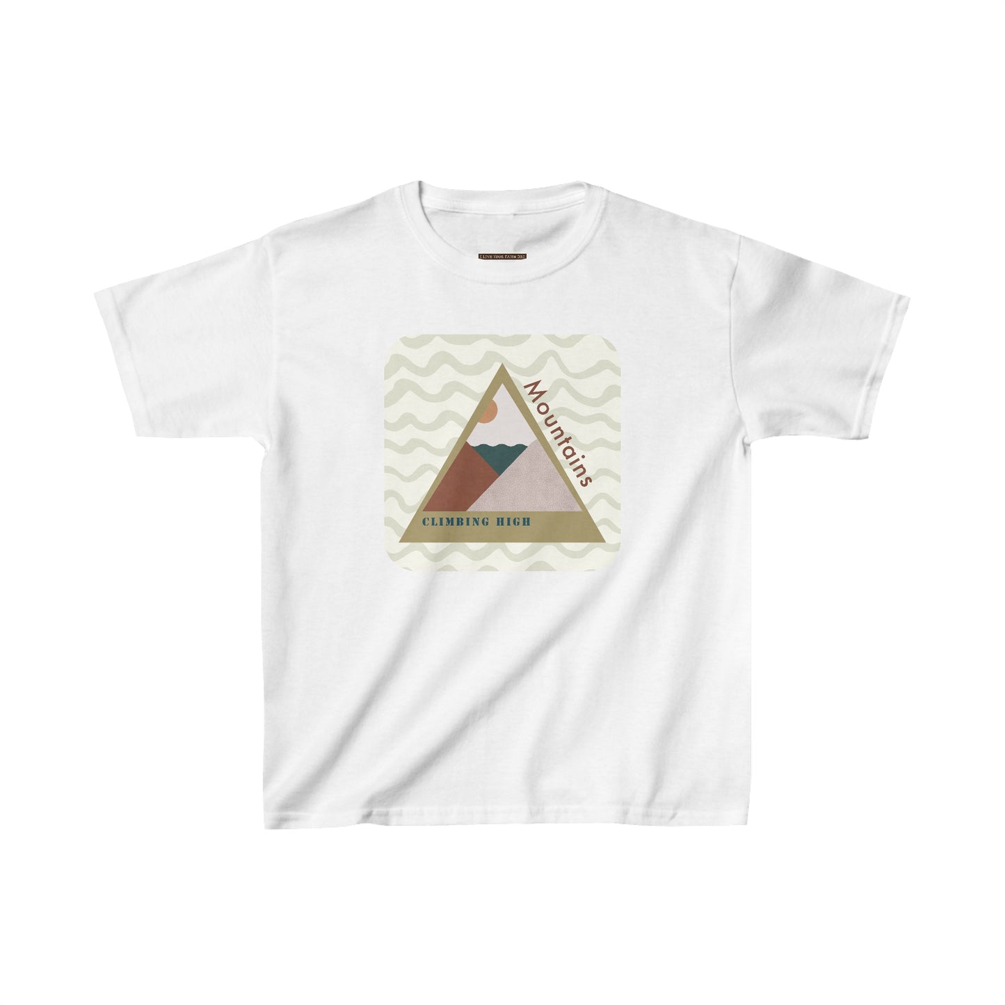 Climbing High Mountains Boys Cotton Tee - I Love Your Faith Co.