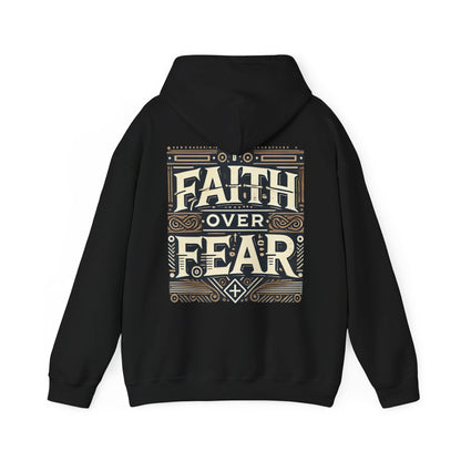 Unisex Faith Over Fear Unisex Hoodie - Inspirational and Stylish Hooded Sweatshirt