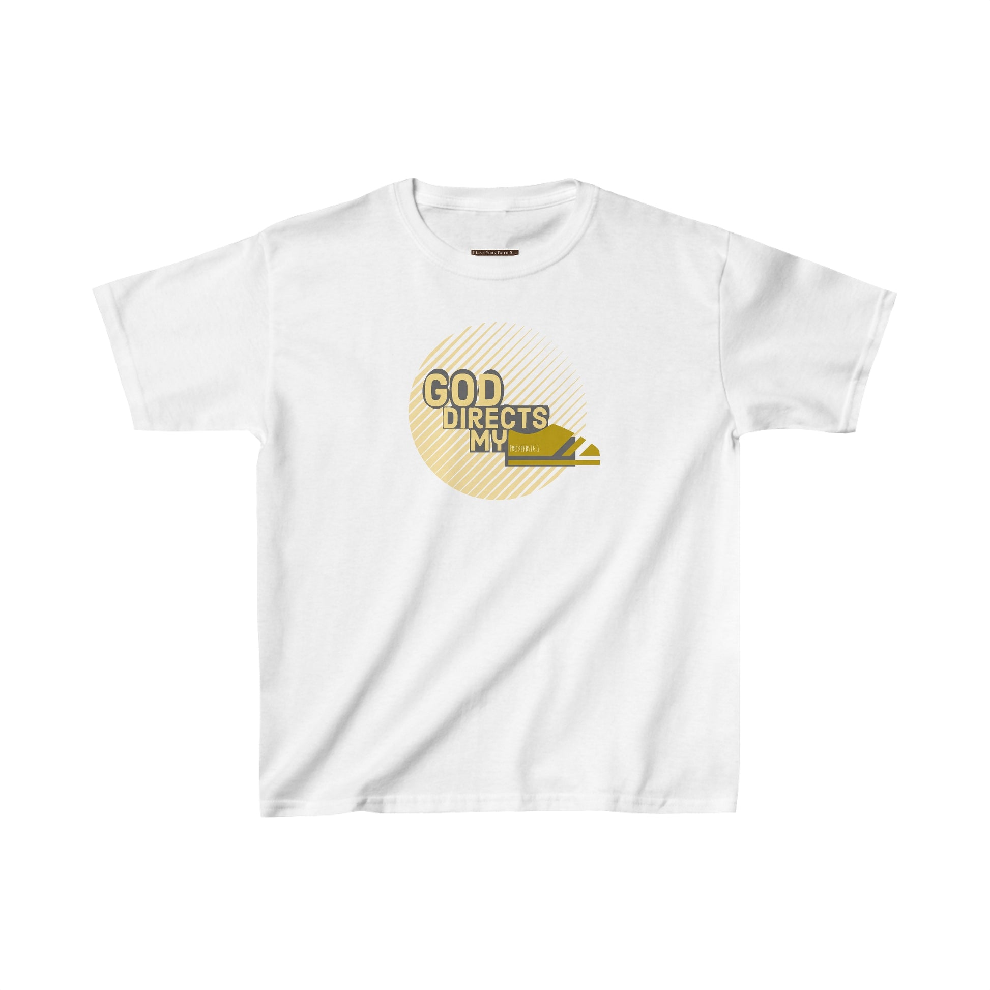 God Direct My Steps Boys Cotton Tee - I Love Your Faith Co.