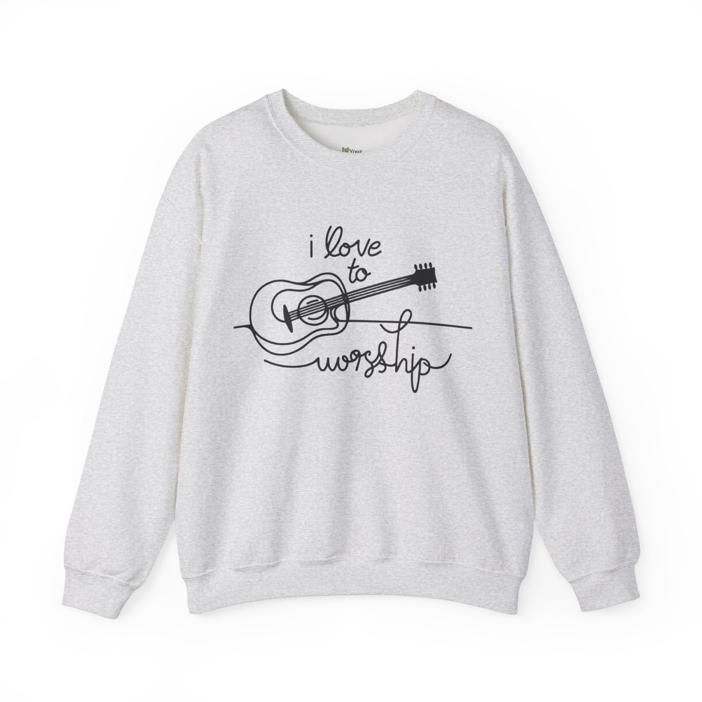 Love to Worship Women's Sweat Shirt- Ash Color