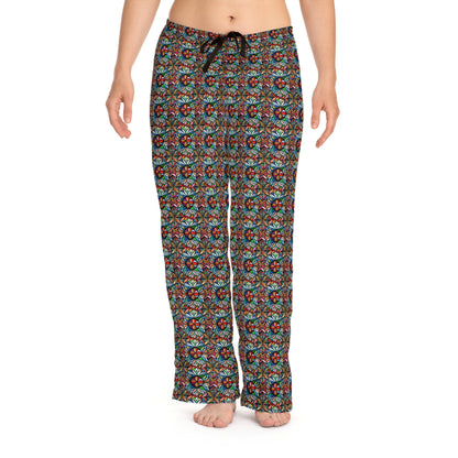 Women's Colorful Patterned Drawstring Pajama Pants Colorful Pattern - I Love Your Faith Co.