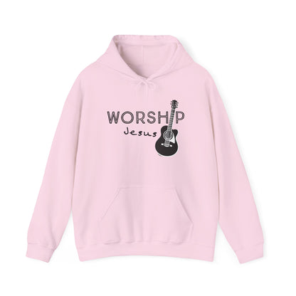 Unisex Worship Jesus Pullover Hoodie