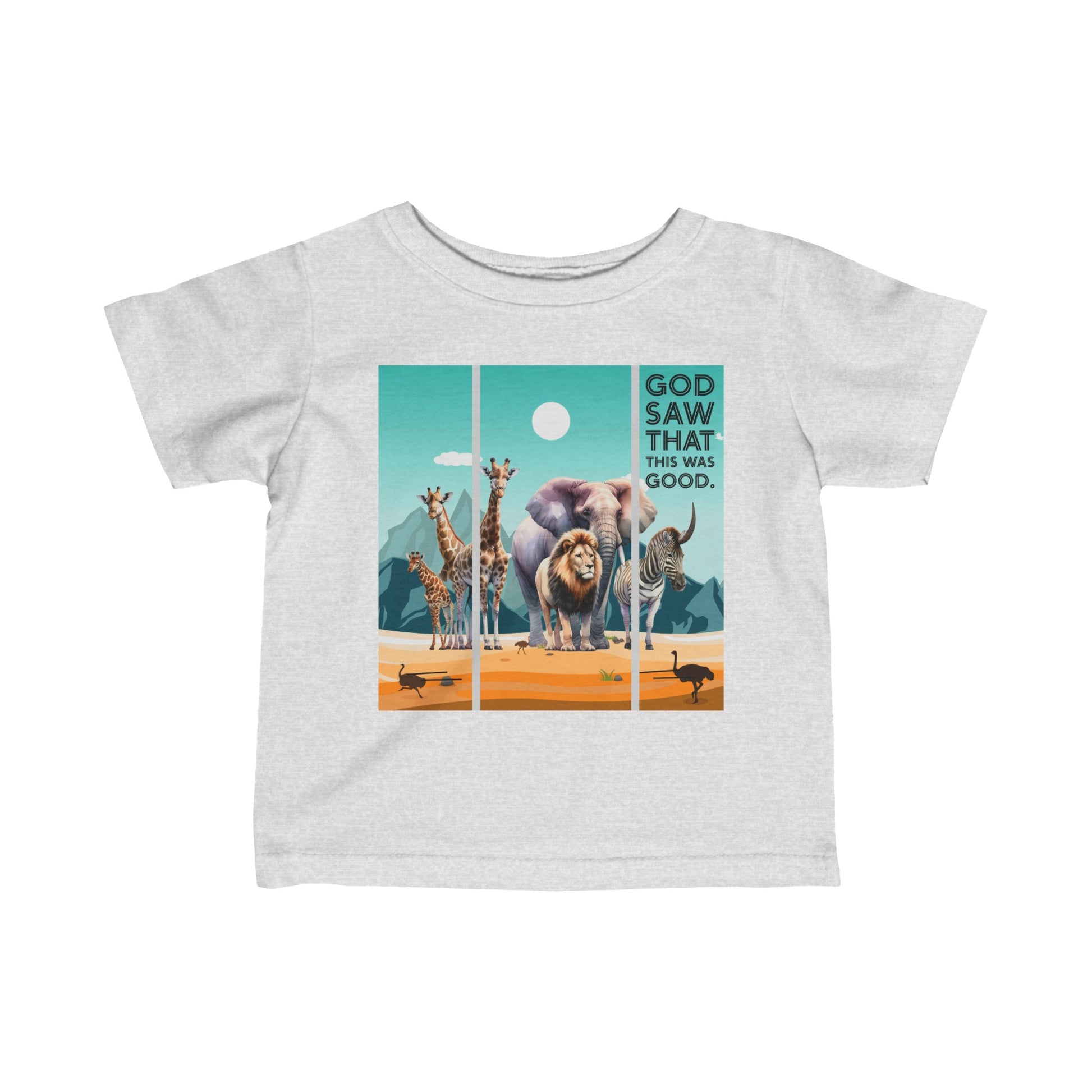 Infant-Toddler God Saw This Was Good,  Jersey Tee - I Love Your Faith Co.