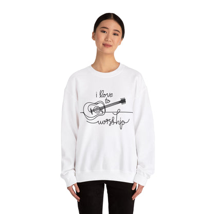 Love to Worship Women's Sweat Shirt- Ash Color