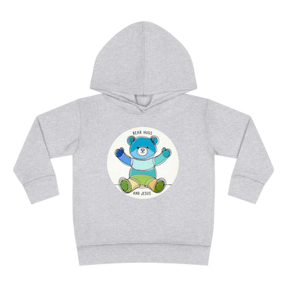 2T-6T Toddler Toddler ‘Bear Hugs and Jesus’ Hoodie – Cozy Christian Pullover