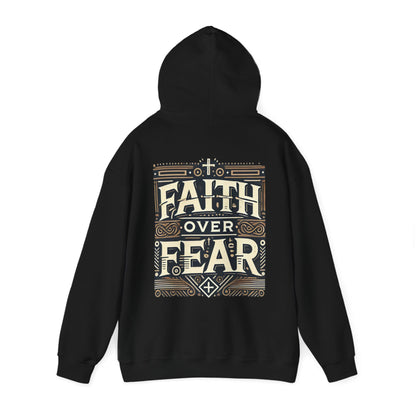 Unisex Faith Over Fear Unisex Hoodie - Inspirational and Stylish Hooded Sweatshirt