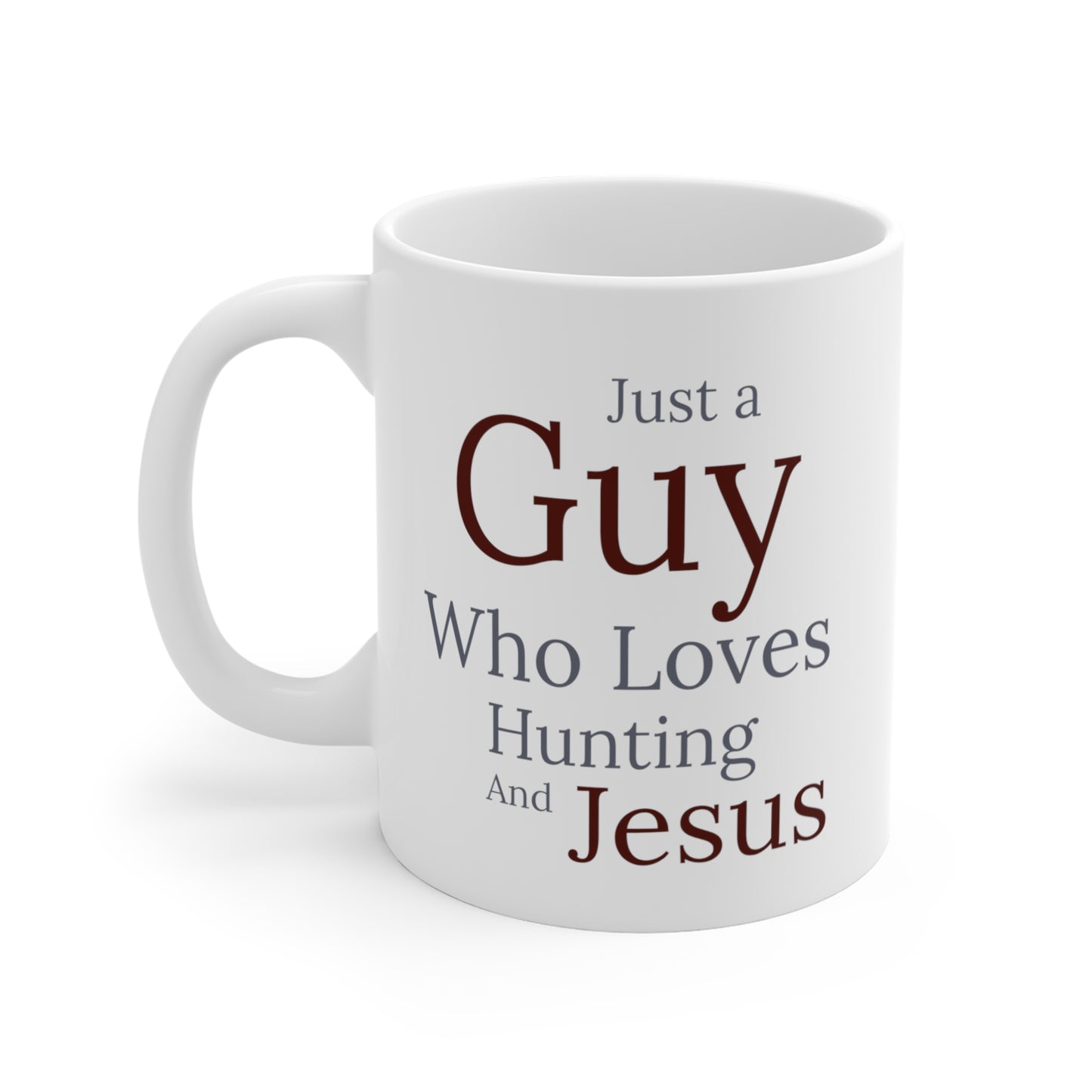 Just a Guy Jesus and Buck Big Mug 11oz - I Love Your Faith Co.