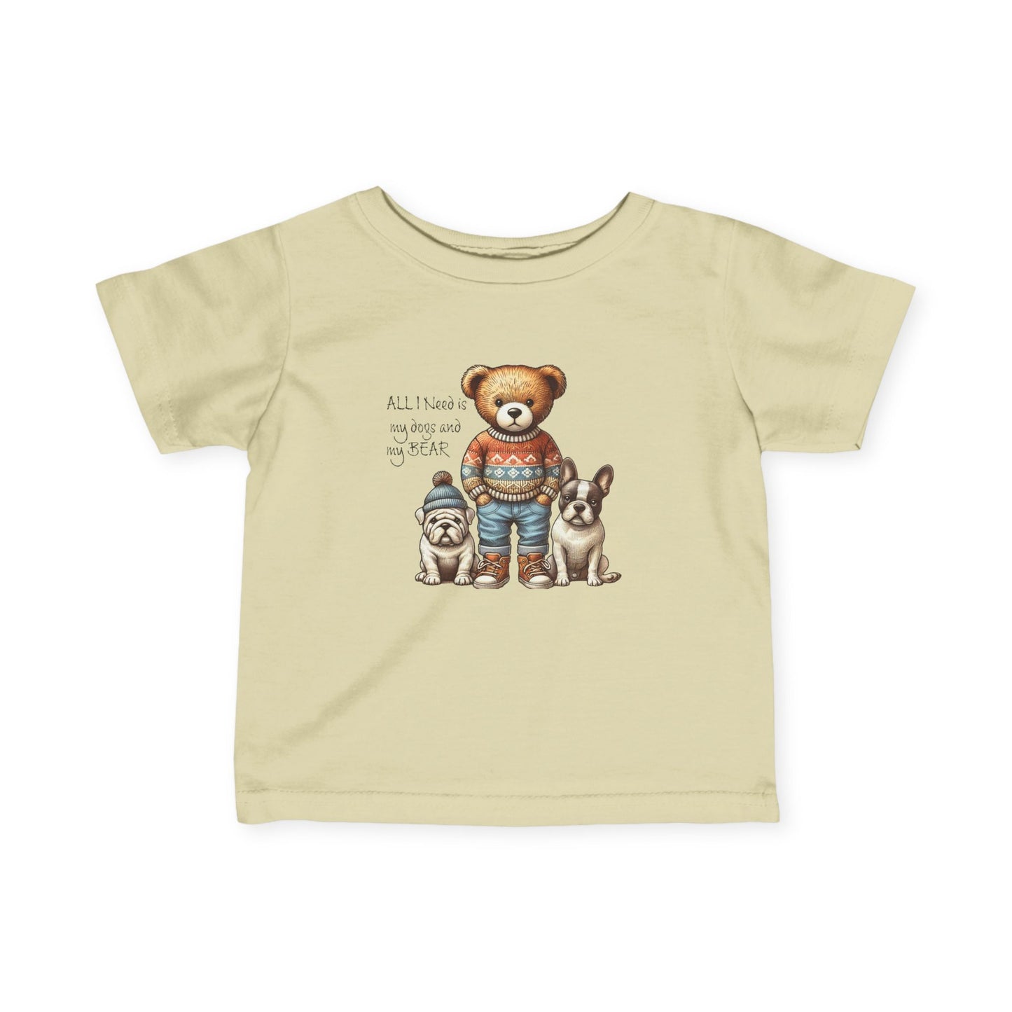 6M-24M Unisex Bear & Puppies Long Sleeve Tee