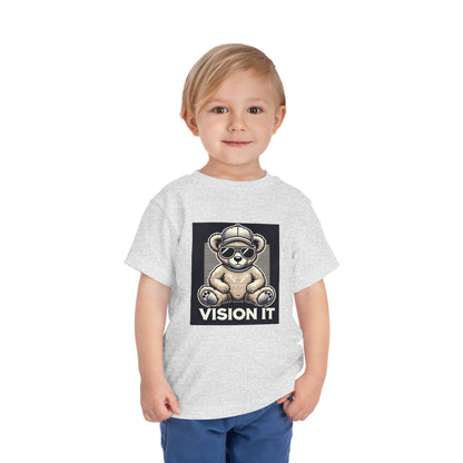 2T-6T Toddler, Vision It Toddler T-Shirt – Cool Bear Graphic Tee for Kids