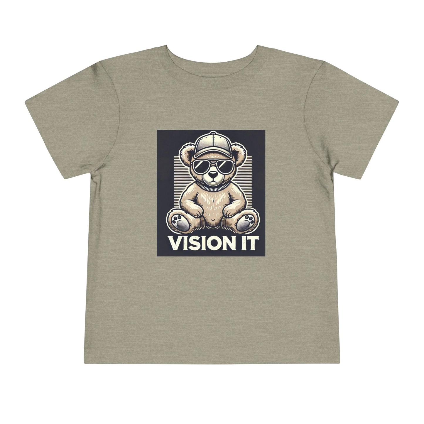 2T-6T Toddler, Vision It Toddler T-Shirt – Cool Bear Graphic Tee for Kids