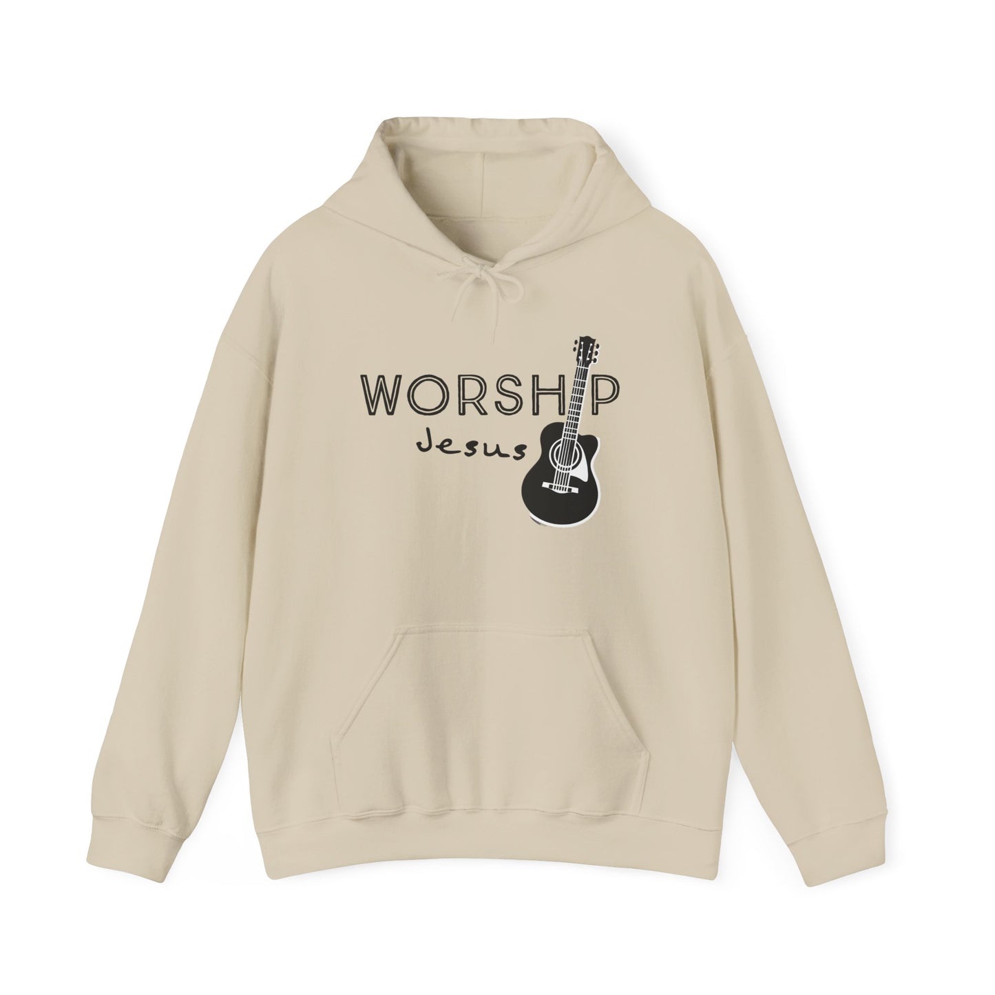 Unisex Worship Jesus Pullover Hoodie