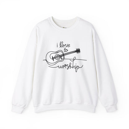 Love to Worship Women's Sweat Shirt- Ash Color