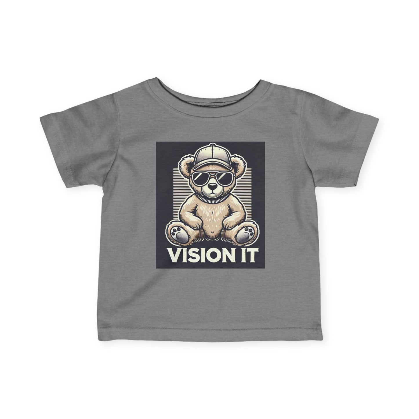 6M-24M Toddler, Vision It Toddler T-Shirt – Cool Bear Graphic Tee for Kids