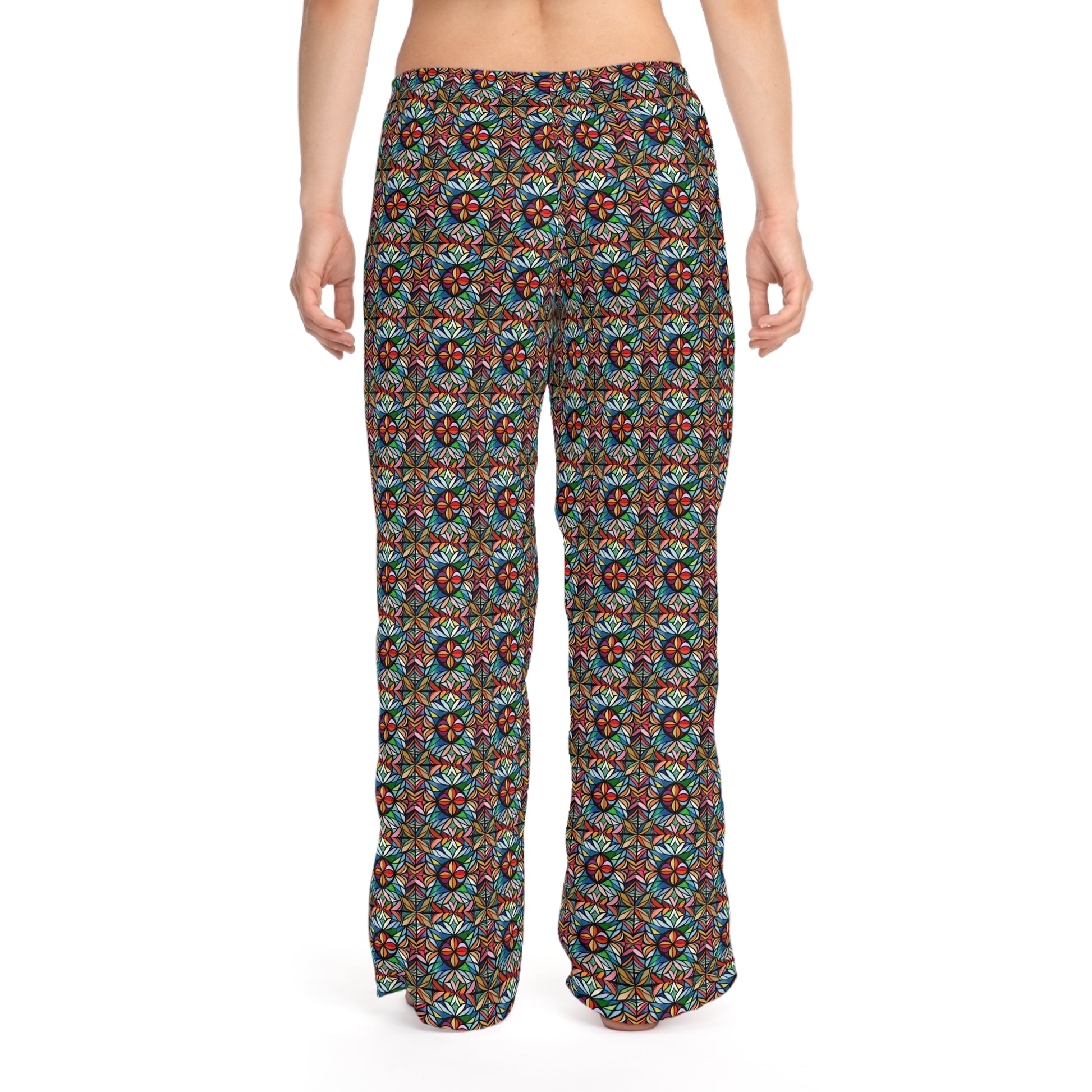 Women's Colorful Patterned Drawstring Pajama Pants Colorful Pattern - I Love Your Faith Co.