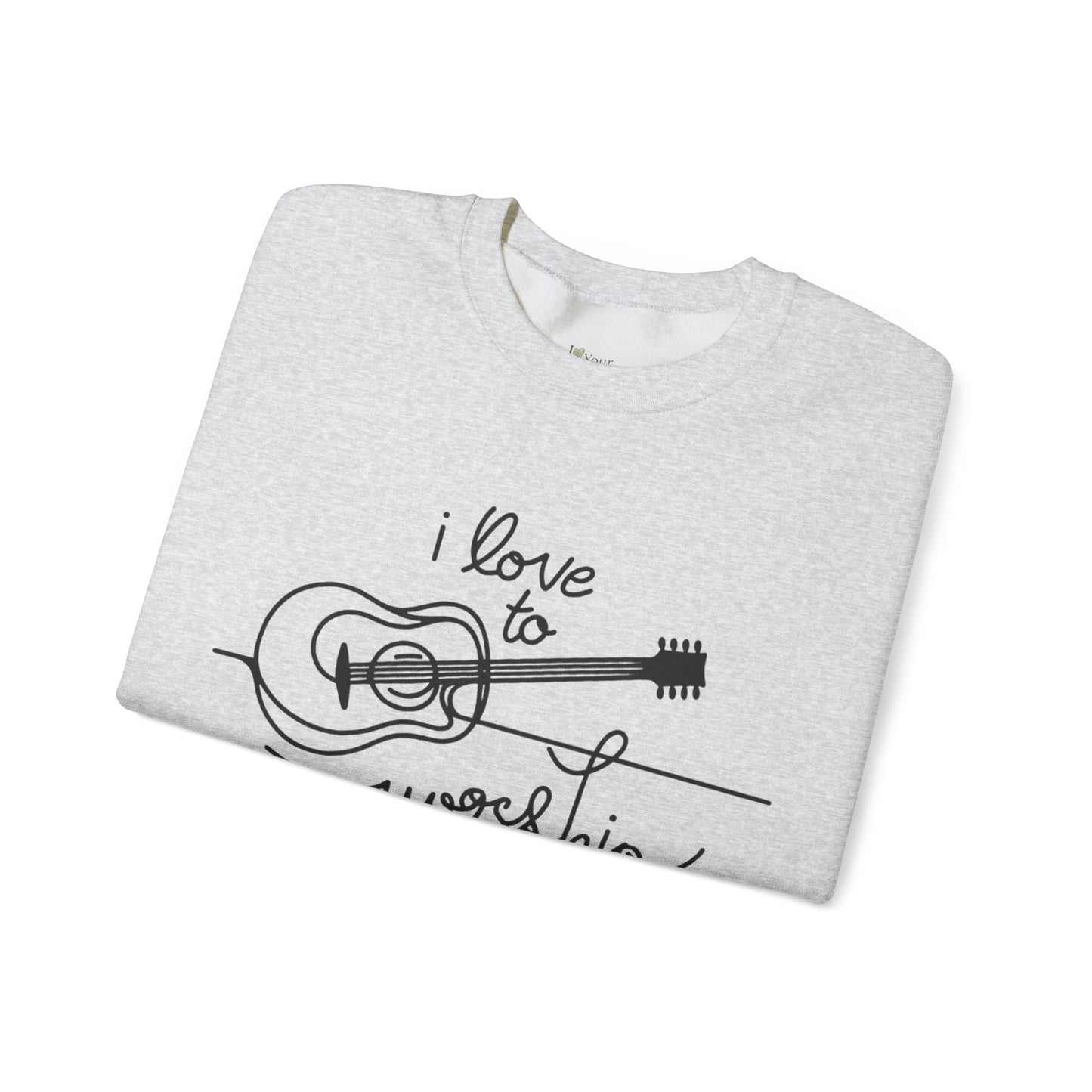 Love to Worship Women's Sweat Shirt- Ash Color