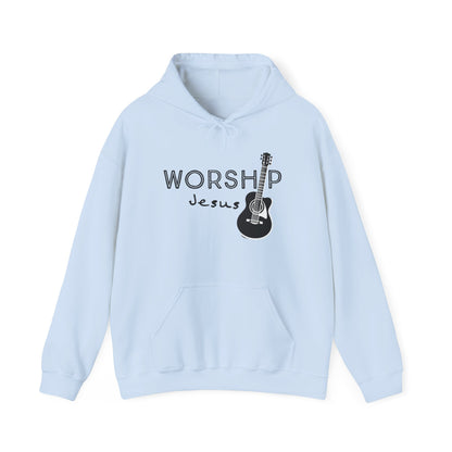 Unisex Worship Jesus Pullover Hoodie