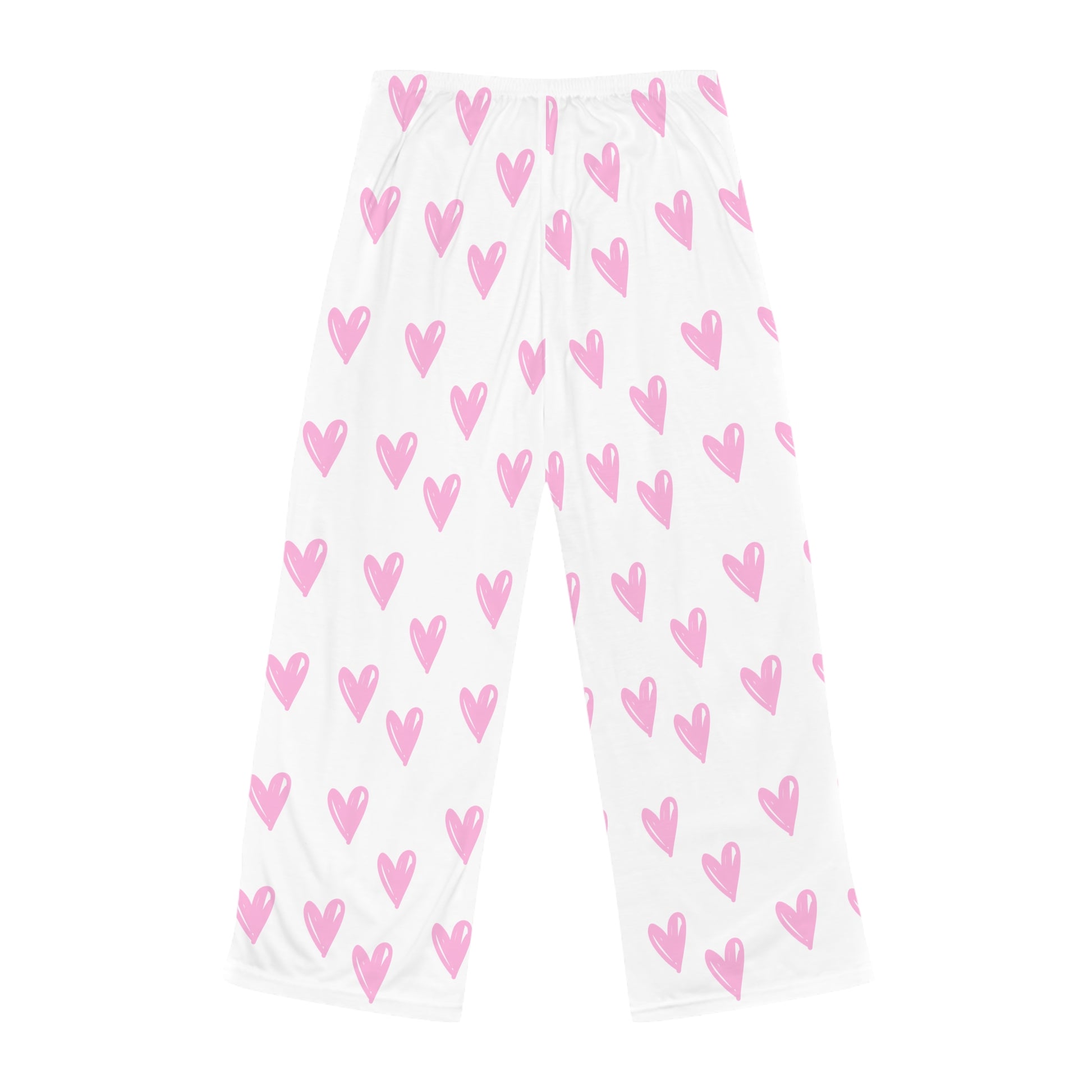 Women’s Pink Heart Drawstring Pajama Pants - I Love Your Faith Co.