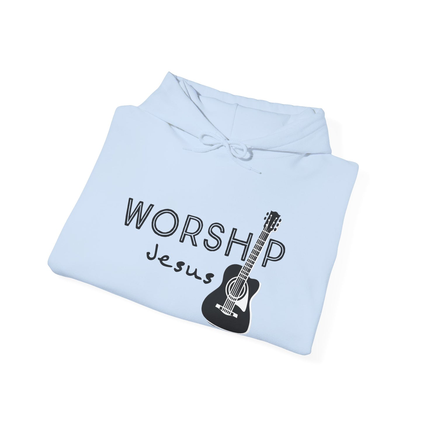 Unisex Worship Jesus Pullover Hoodie