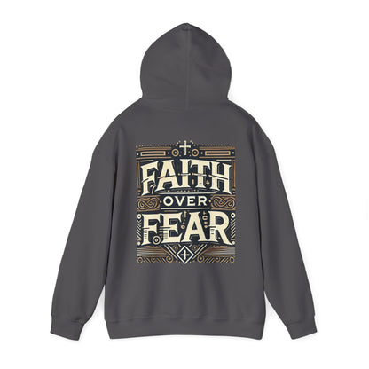 Unisex Faith Over Fear Unisex Hoodie - Inspirational and Stylish Hooded Sweatshirt