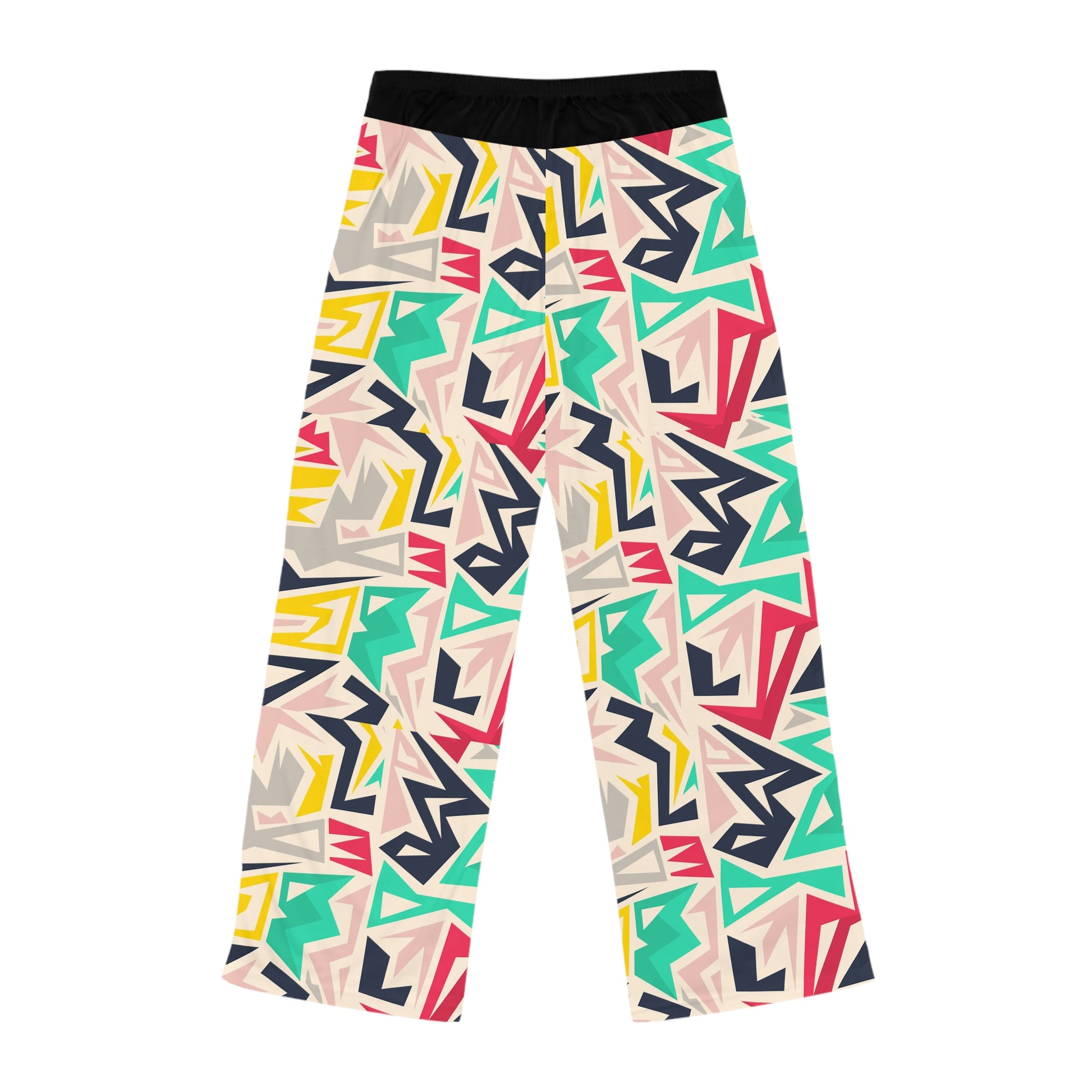 Colorful Retro Patterned Drawstring Pajama Pants - I Love Your Faith Co.