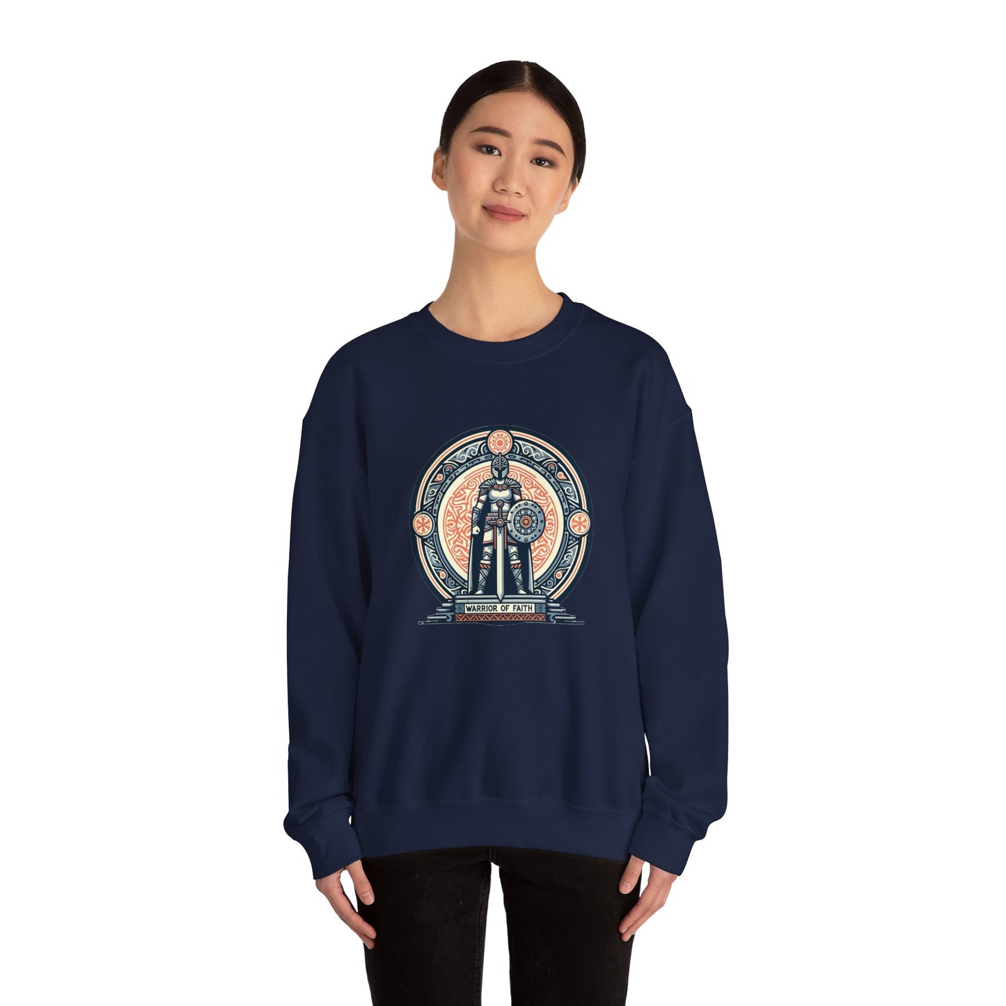 Unisex Warrior of Faith Sweatshirt – Inspirational Armor of God Pullover