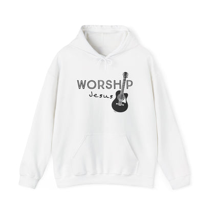 Unisex Worship Jesus Pullover Hoodie