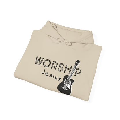 Unisex Worship Jesus Pullover Hoodie