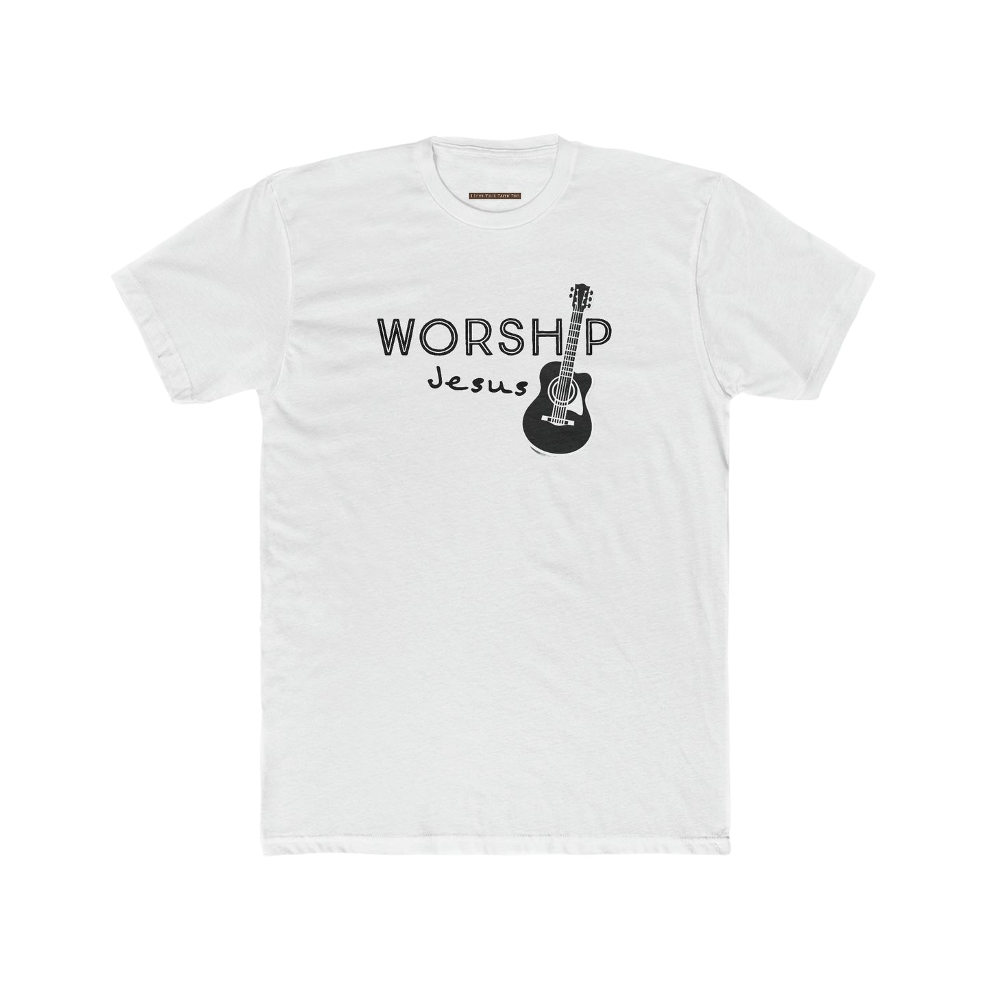 Worship Jesus Men's Cotton Crew Neck Tee - I Love Your Faith Co.