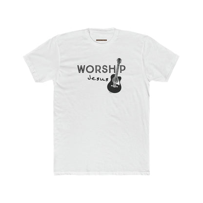 Worship Jesus Men's Cotton Crew Neck Tee - I Love Your Faith Co.