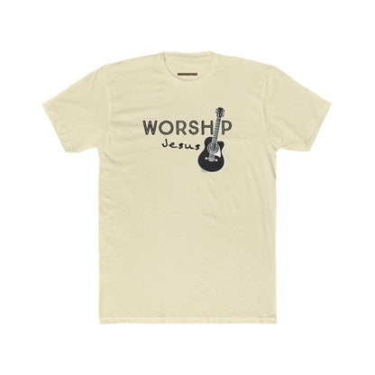 Worship Jesus Men's Cotton Crew Neck Tee - I Love Your Faith Co.