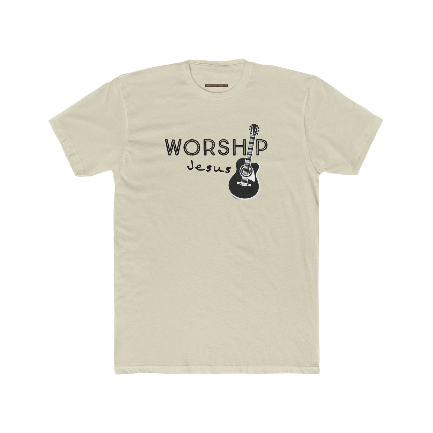 Worship Jesus Men's Cotton Crew Neck Tee - I Love Your Faith Co.