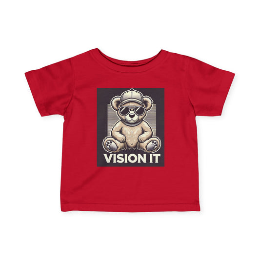 6M-24M Toddler, Vision It Toddler T-Shirt – Cool Bear Graphic Tee for Kids