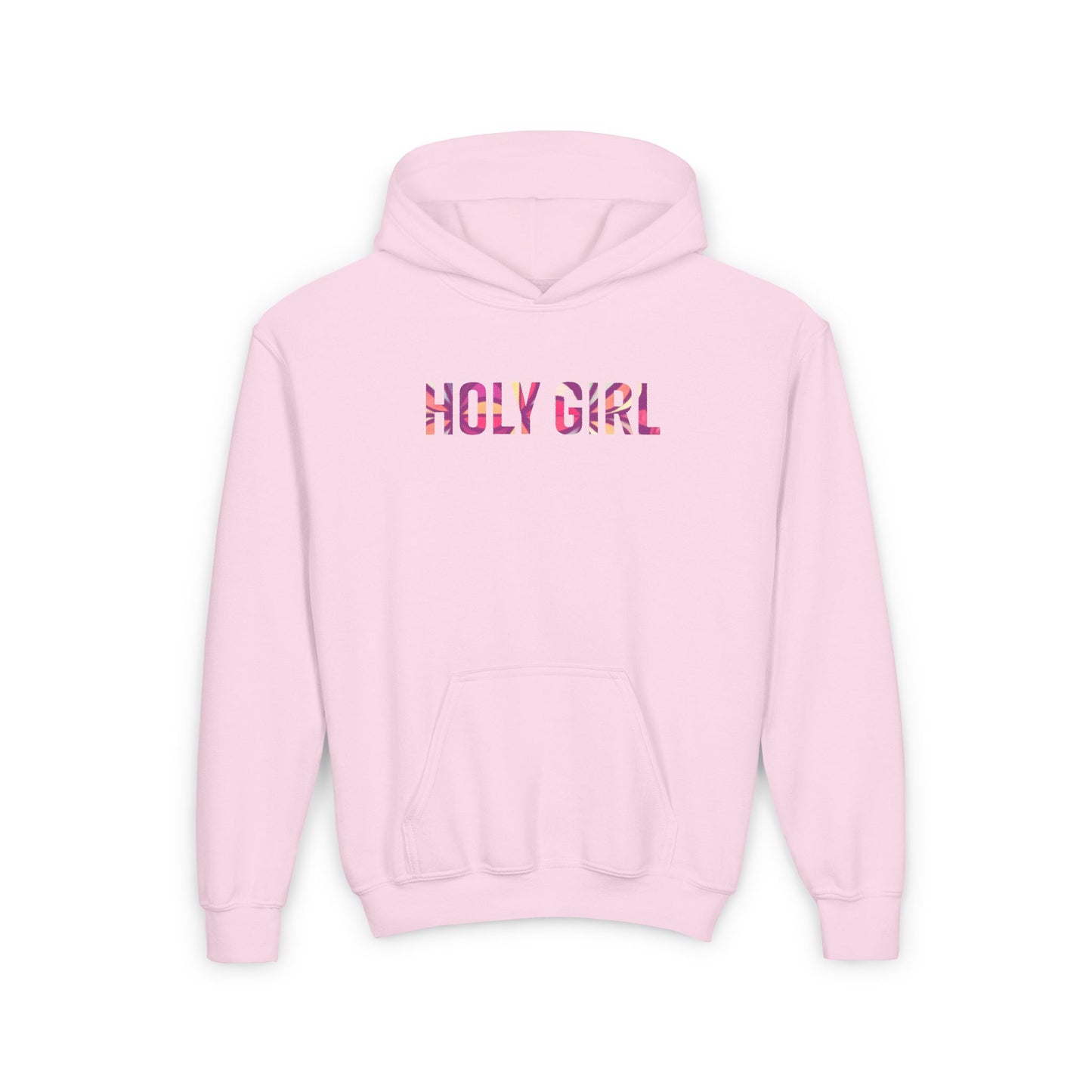 Girls Holy Girl Hoodie – Faith-Inspired Cozy Pullover for Girls