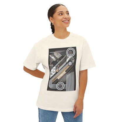 Modern Art Faith Over Fear Unisex T-Shirt - Stylish and Comfortable Oversized Boxy Tee