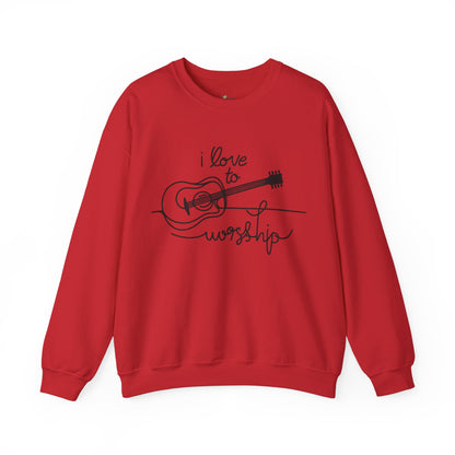 Love to Worship Women's Sweat Shirt- Ash Color