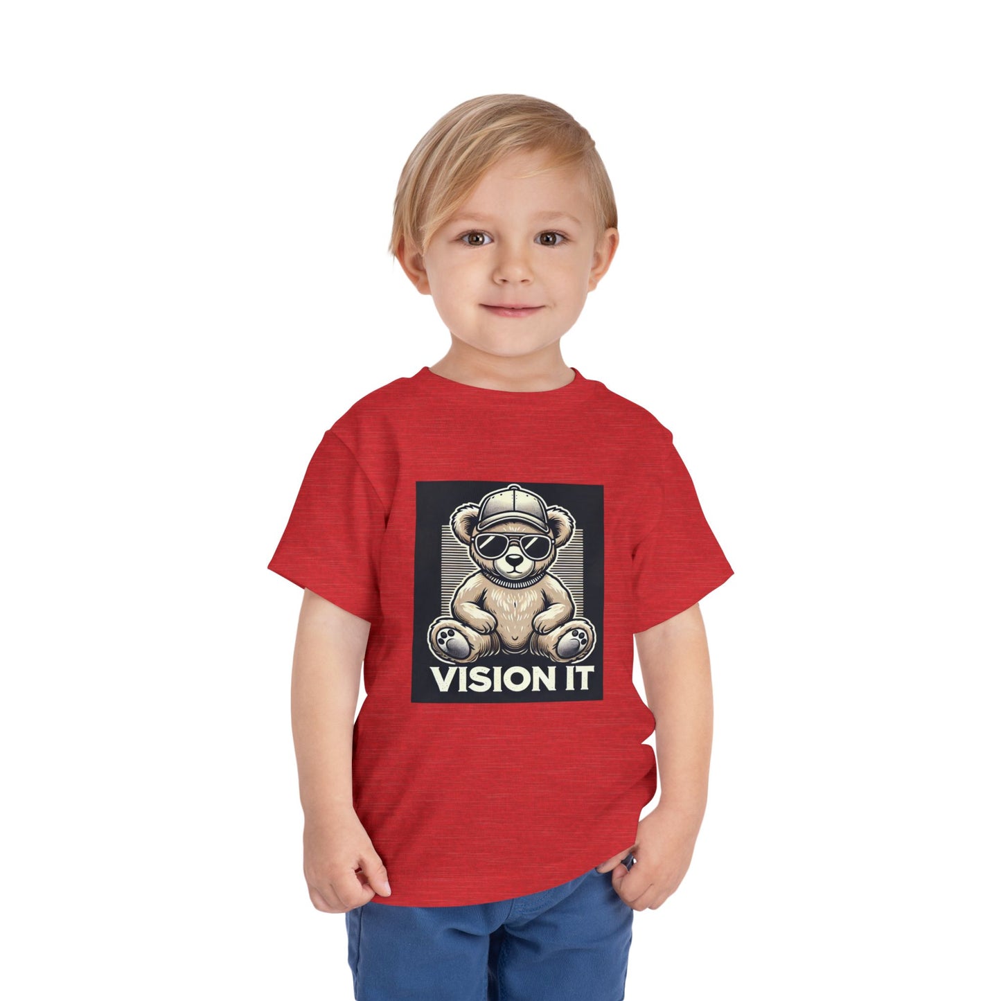 2T-6T Toddler, Vision It Toddler T-Shirt – Cool Bear Graphic Tee for Kids