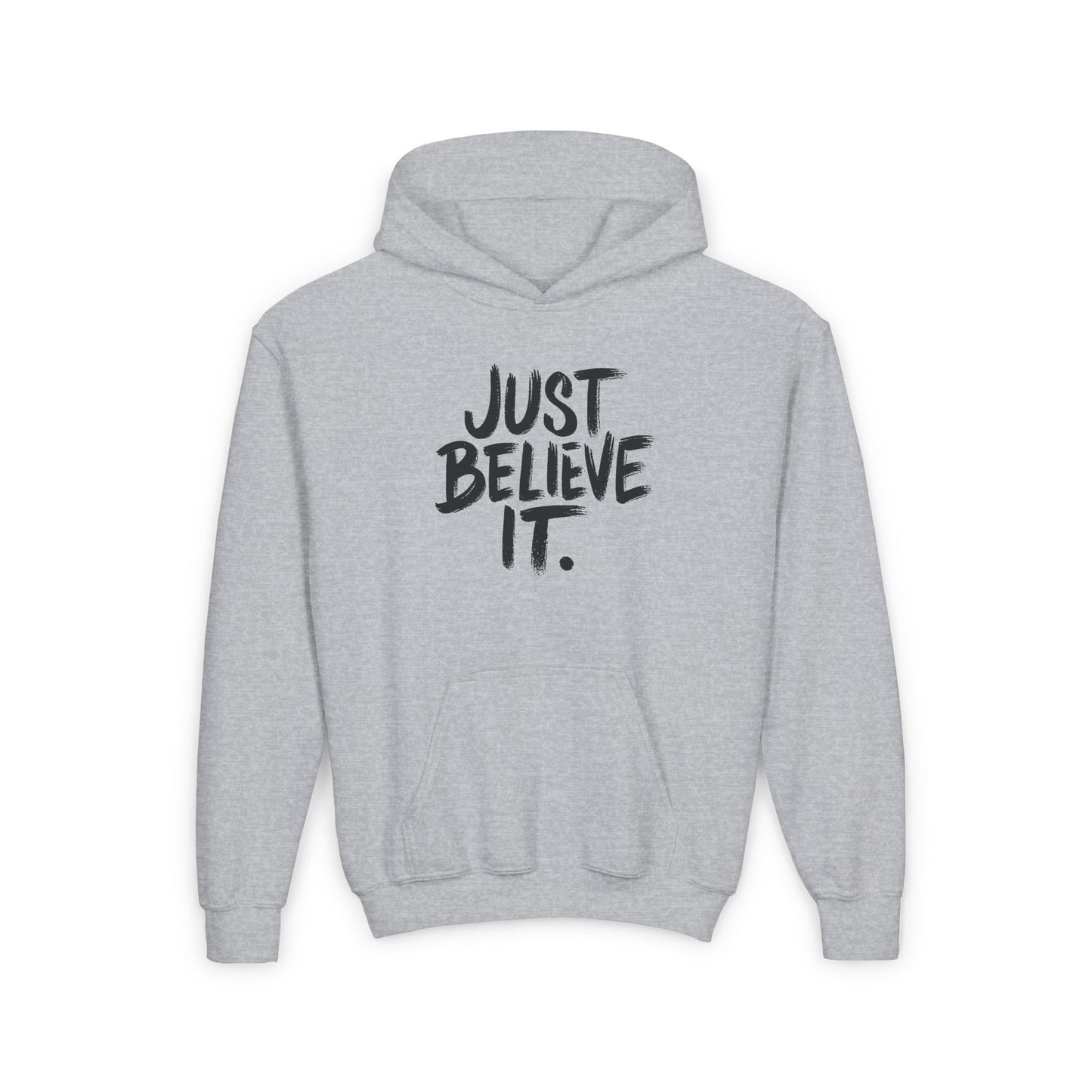 Youth Unisex Just Believe It Hoodie – Inspirational Faith-Based Hoodie