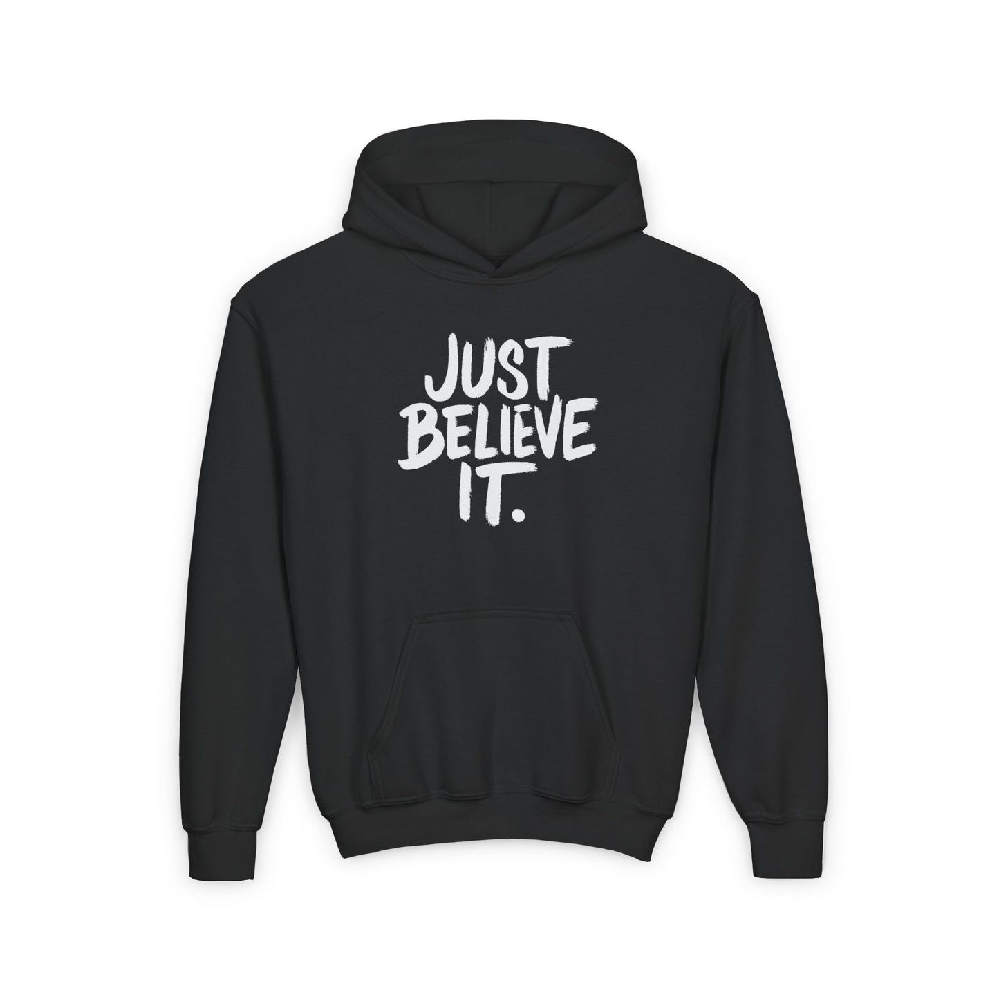 Youth Unisex Just Believe It Hoodie – Inspirational Faith-Based Hoodie