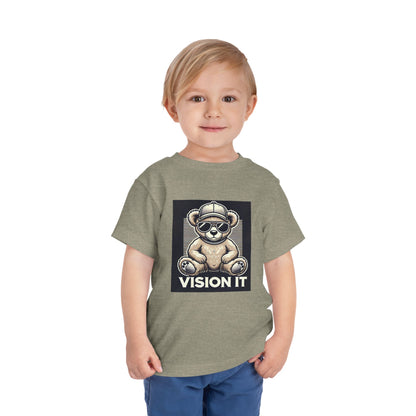 2T-6T Toddler, Vision It Toddler T-Shirt – Cool Bear Graphic Tee for Kids