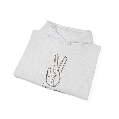 Unisex Jesus Gives Me Peace Sweatshirt – Inspirational Peace Sign Pullover Hoodie