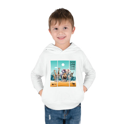 2T-6T Toddler Toddler ‘God Saw That This Was Good’ Hoodie – Animal Kingdom Pullover