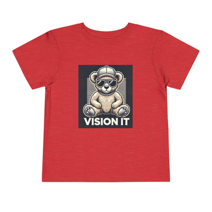 2T-6T Toddler, Vision It Toddler T-Shirt – Cool Bear Graphic Tee for Kids