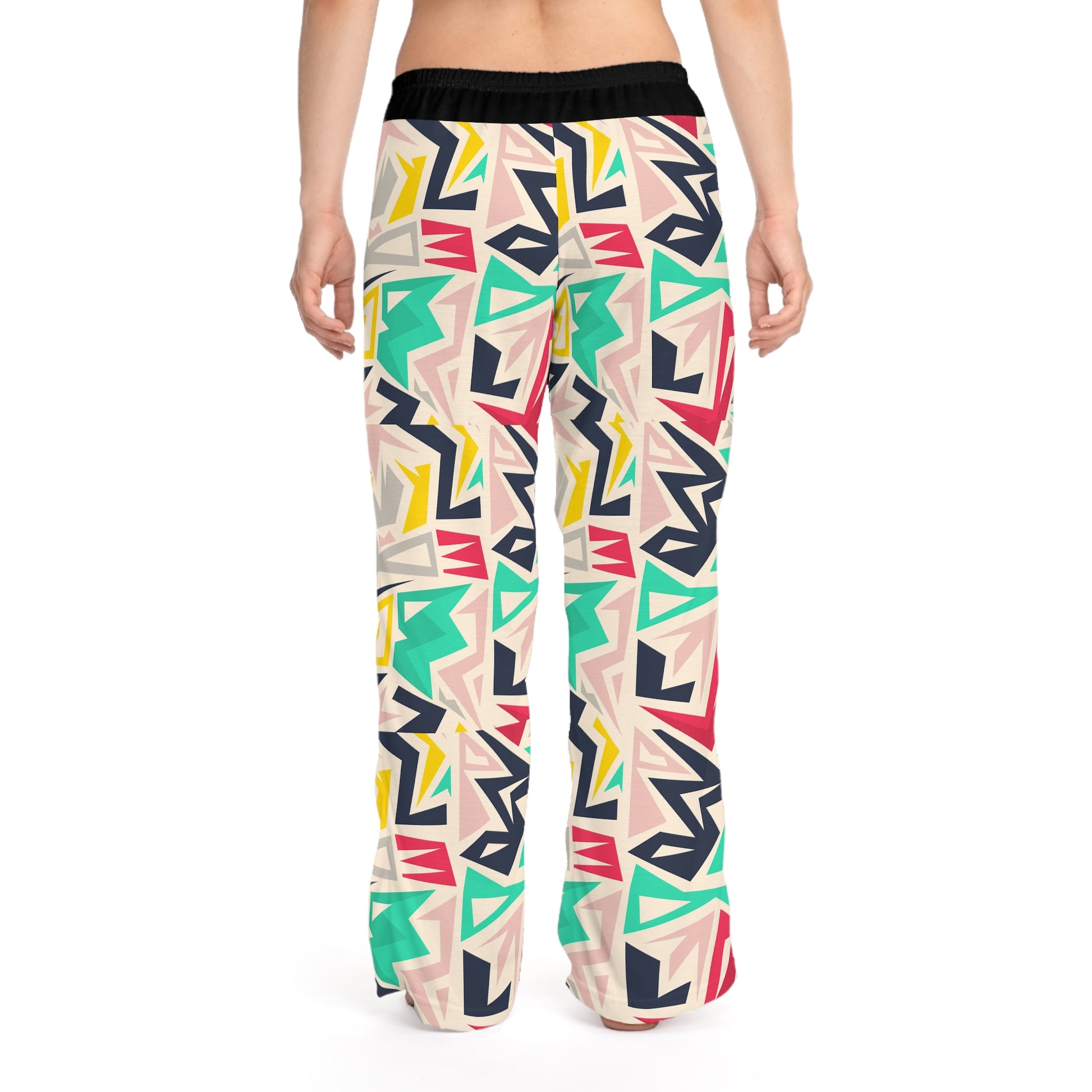 Colorful Retro Patterned Drawstring Pajama Pants - I Love Your Faith Co.