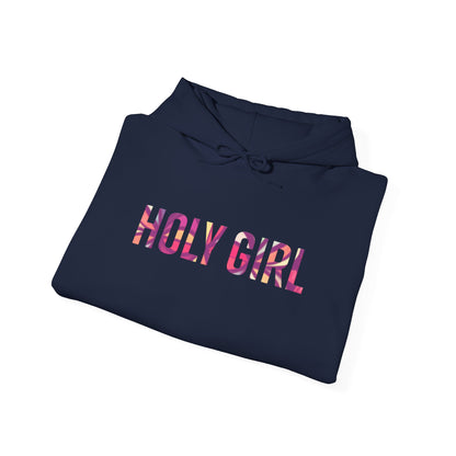 Holy Girl Hoodie – Faith-Inspired Cozy Pullover for Women