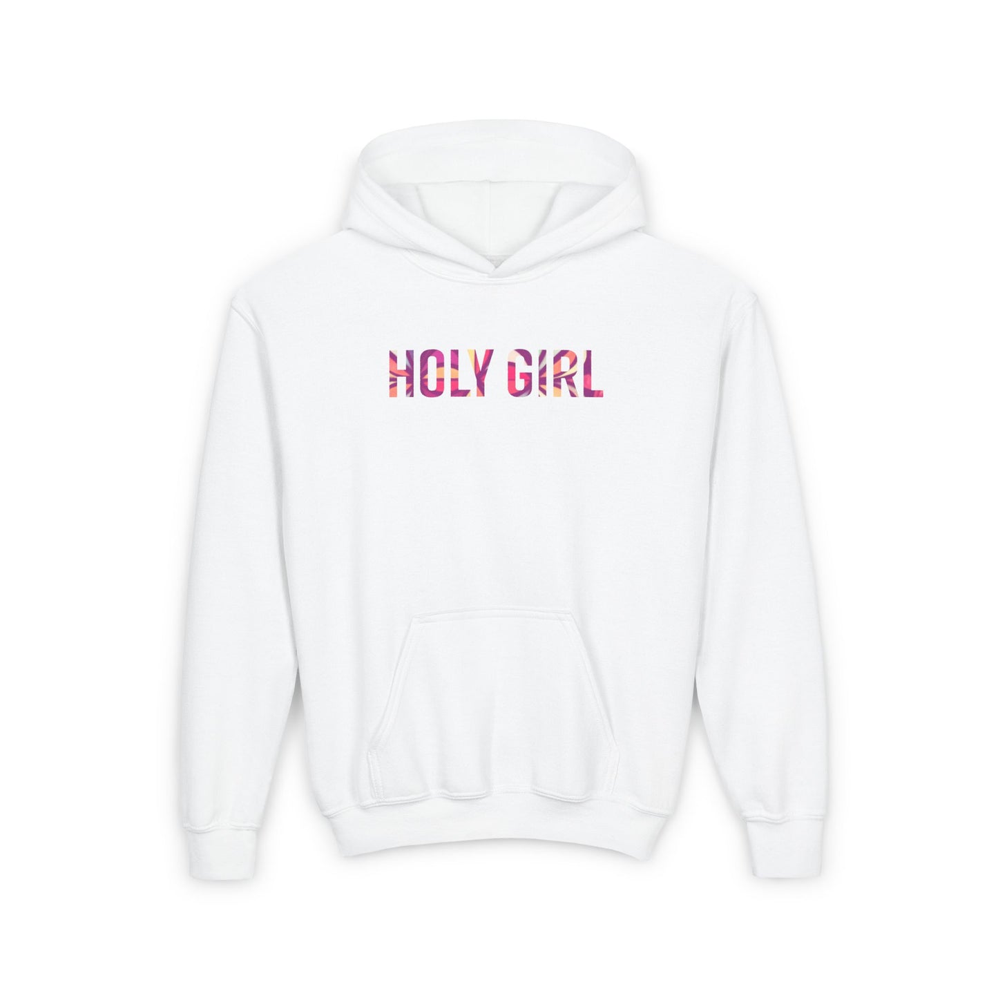 Girls Holy Girl Hoodie – Faith-Inspired Cozy Pullover for Girls