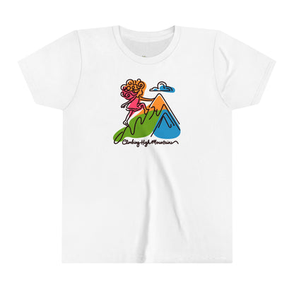 Climbing High Mountains Girls Short Sleeve Tee - I Love Your Faith Co.